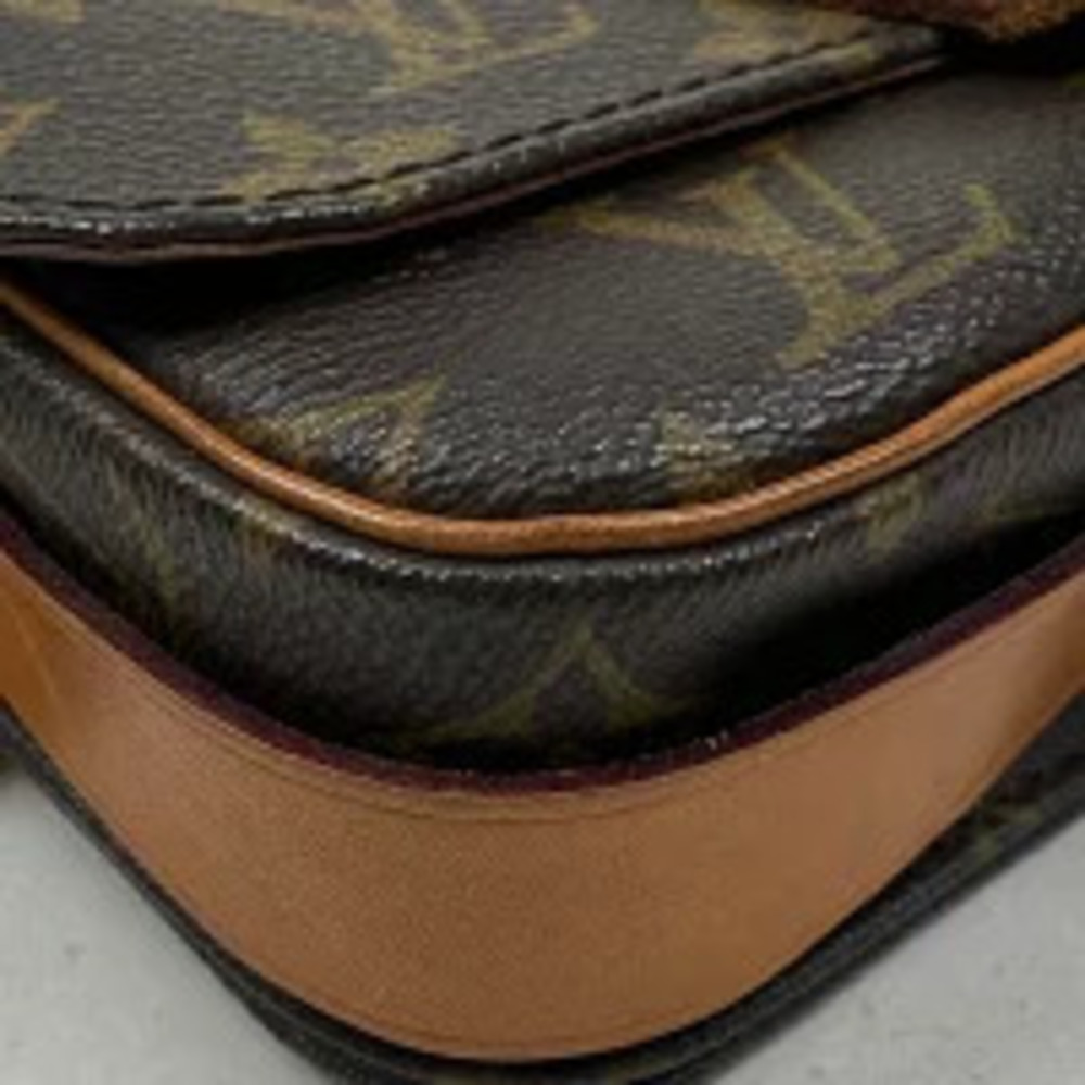 Louis Vuitton Cartouchiere Crossbody Shoulder Bag Monogram Brown - Picture 3 of 6